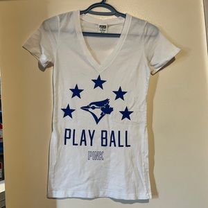 PINK VICTORIAS SECRET 5th&OCEAN TORONTO BKUE JAYS TEE